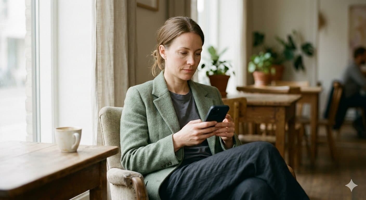 Medarbetare i chatt med AI-terapeut